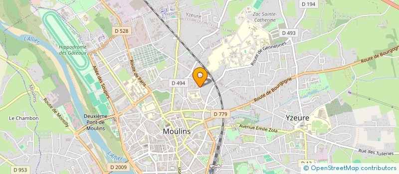 localisation de l'entreprise ASS AIDE ET ACTION à MOULINS