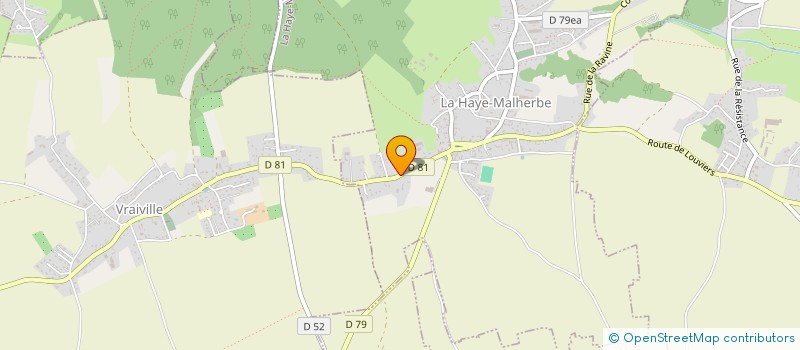 localisation de l'entreprise ASS AIDE ET SECOURS D'URGENCE à LA HAYE-MALHERBE