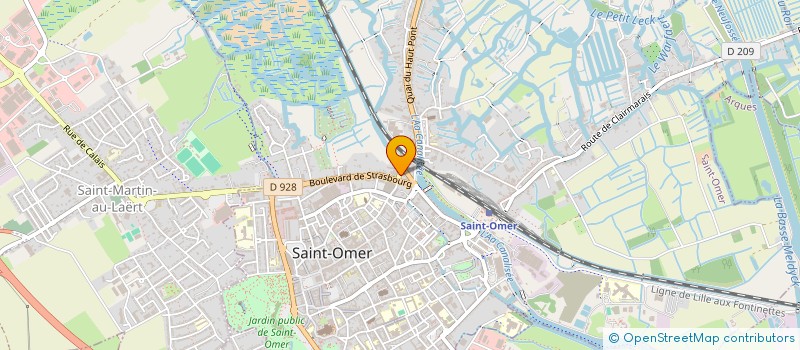 localisation de l'entreprise ASS AIDE ET SOINS A DOMICILE à SAINT-OMER