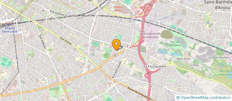 localisation de l'entreprise ASS AIDE FAMILIALE ANGEVINE à ANGERS