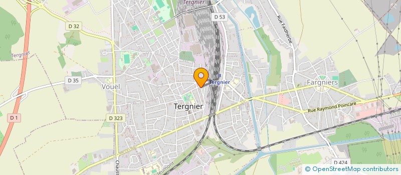 localisation de l'entreprise ASS AIDE FAMILIALE POPULAIRE  TERGNIER