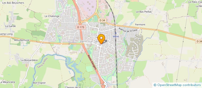 localisation de l'entreprise ASS AIDE FAMILIALE RURALE VERN CHANTEPIE à VERN-SUR-SEICHE