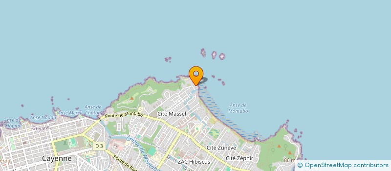 localisation de l'entreprise ASS AIDE JEUNES ELOIGNES LEURS FAMILLES  CAYENNE