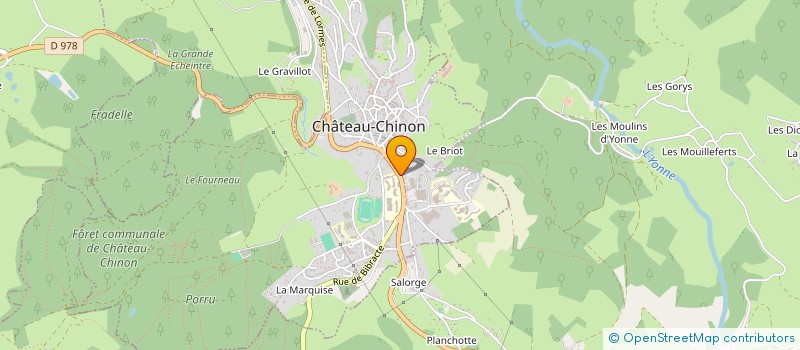 localisation de l'entreprise ASS AIDE MENAG DOMIC CANTON CHATEAU CHIN à CHATEAU-CHINON (VILLE)