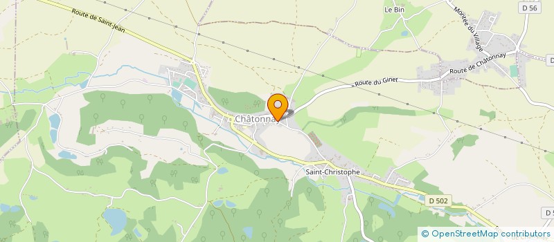 localisation de l'entreprise ASS AIDE MENAG MILIEU RURAL 5 COLLINES à SAINT-JEAN-DE-BOURNAY