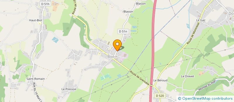 localisation de l'entreprise ASS AIDE MENAG MILIEU RURAL BIOL à BIOL