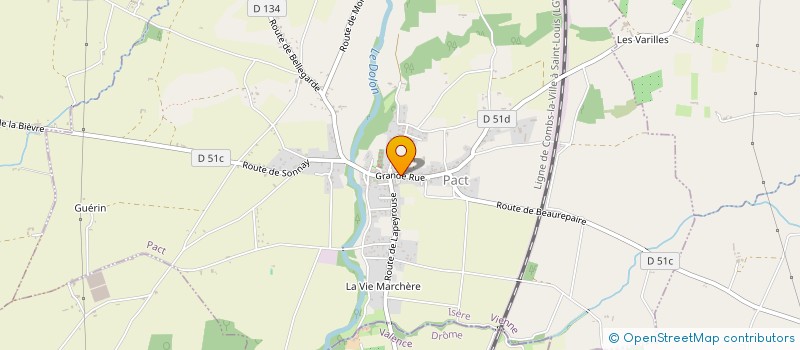 localisation de l'entreprise ASS AIDE MENAG MILIEU RURAL LE DOLON  BELLEGARDE-POUSSIEU