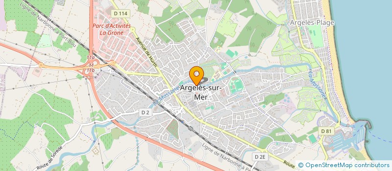 localisation de l'entreprise ASS AIDE MENAGERE ET SOINS A DOMICILE à ARGELES-SUR-MER