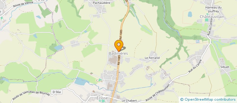 localisation de l'entreprise ASS AIDE MENAGERE MILIEU RURAL  ECLOSE-BADINIERES