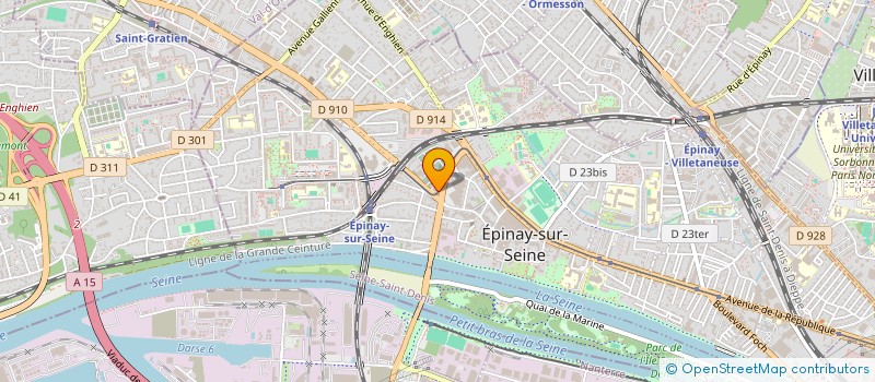 localisation de l'entreprise ASS AIDE MERES & FAMILLES DOMICILE BANLI à EPINAY-SUR-SEINE