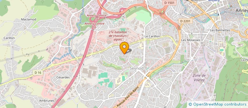 localisation de l'entreprise ASS  AIDE PAR LE TRAVAIL à ANNECY