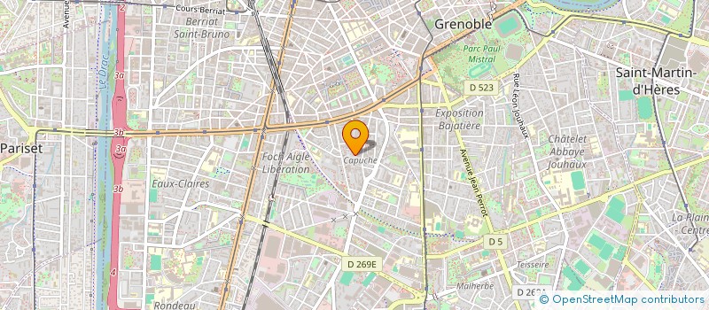 localisation de l'entreprise ASS AIDE RECHERCHE EN INSTRUMENTATION à GRENOBLE