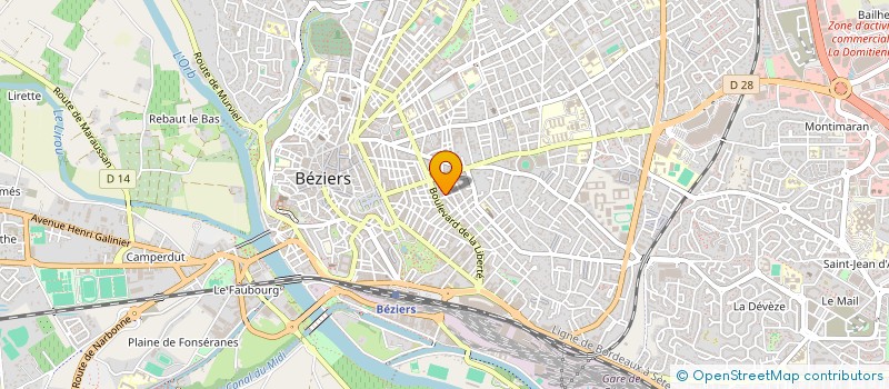 localisation de l'entreprise ASS AIDE RECHERCHE MEDICALE SUR LE SIDA à BEZIERS
