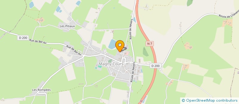 localisation de l'entreprise ASS AIDE SERV DOMICILE SUD NIVERNAIS à MAGNY-COURS