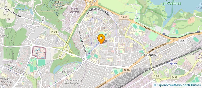 localisation de l'entreprise ASS AIDE SERVICES + A DOMICILE  TRAPPES
