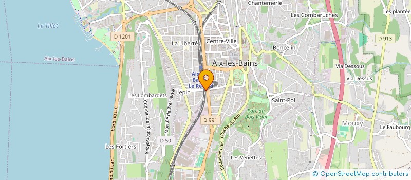 localisation de l'entreprise ASS AIDE SPIRIT ENFANCE&ADULTE HANDICAP  AIX-LES-BAINS