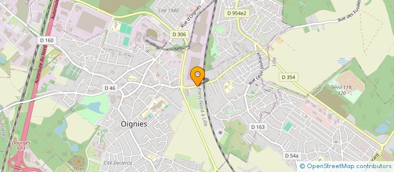 localisation de l'entreprise ASS AIDE TECHNIQUE & DE GESTION  OIGNIES