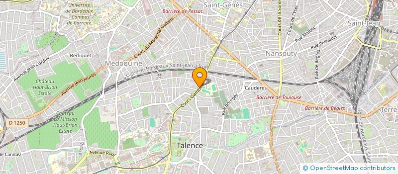 localisation de l'entreprise ASS AIDE VICTIMES ACTES MEDICAUX FAMILLE  TALENCE