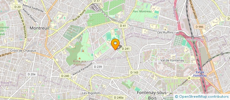 localisation de l'entreprise ASS AIDES EDUCA ENFANTS DEVELOPT D'AQUIN à MONTREUIL