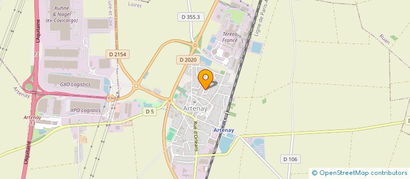 localisation de l'entreprise ASS AIDES FAMILIALES RURALES à ARTENAY