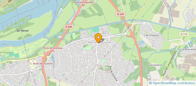localisation de l'entreprise ASS AIDES FAMILIALES RURALES à BASSE-GOULAINE
