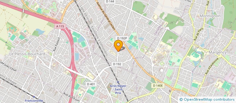 localisation de l'entreprise ASS AIKIDO-ENERGIE SAINT-PRIX à SAINT-PRIX