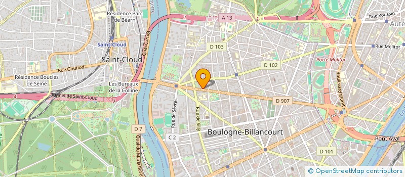localisation de l'entreprise ASS AIPE à BOULOGNE-BILLANCOURT