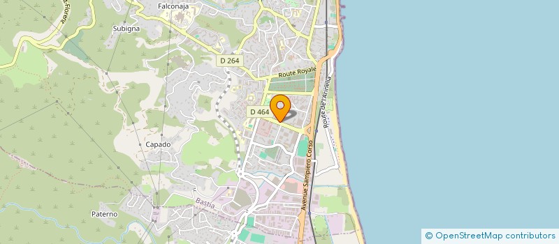 localisation de l'entreprise ASS AJMFA PRODUCTION à BASTIA