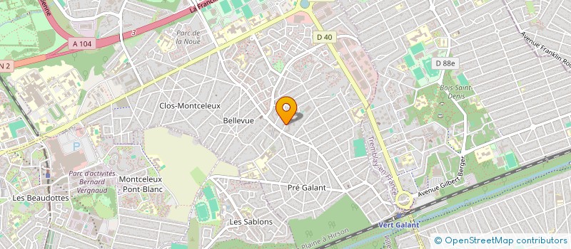 localisation de l'entreprise ASS AL CFM à VILLEPINTE