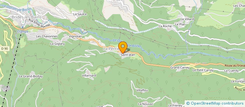 localisation de l'entreprise ASS  ALAMBIC PERRERAIN à COURCHEVEL