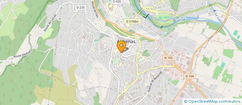 localisation de l'entreprise ASS ALBENASSIEN AIDE FAMILIALE à AUBENAS
