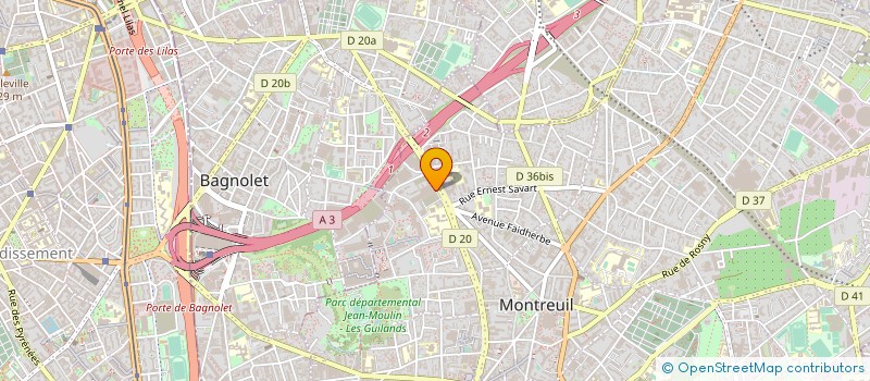 localisation de l'entreprise ASS ALGHADIR à MONTREUIL