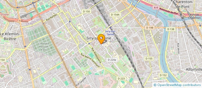 localisation de l'entreprise ASS ALIANZA FRANCO HISPANA à IVRY-SUR-SEINE