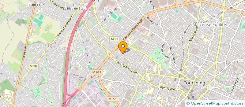 localisation de l'entreprise ASS ALLEGORIE DE LA CAVERNE  TOURCOING