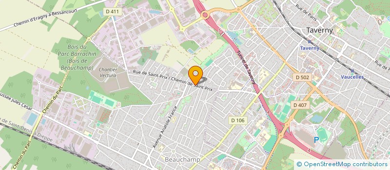 localisation de l'entreprise ASS ALLIANCE FINANCE  TAVERNY