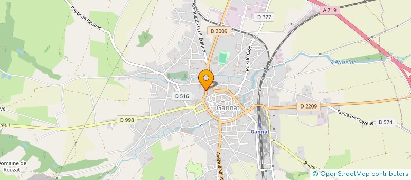 localisation de l'entreprise ASS ALLIER PRESENCE à GANNAT