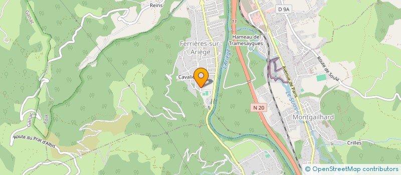 localisation de l'entreprise ASS ALLO ALLAITEMENT à FERRIERES-SUR-ARIEGE