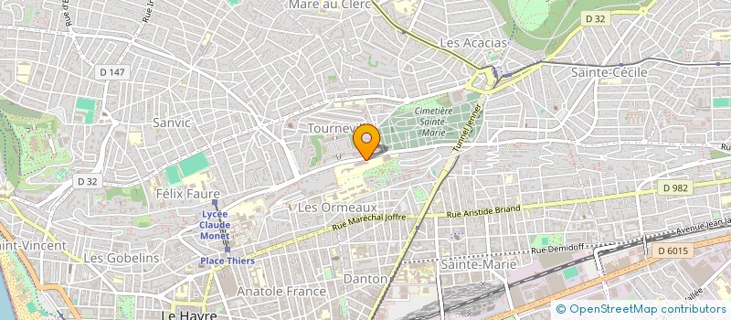 localisation de l'entreprise ASS  ALPA  LE HAVRE