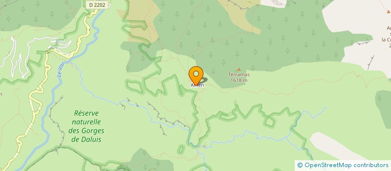 localisation de l'entreprise ASS ALPE AVENTURES  GUILLAUMES