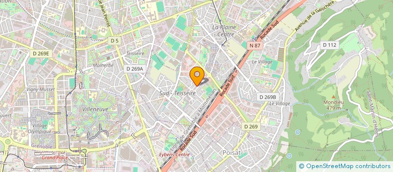 localisation de l'entreprise ASS ALPES VACANCES  SAINT-MARTIN-D'HERES