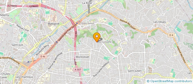localisation de l'entreprise ASS ALTERNATIVE SOPHROLOGIE ET SANTE à MARSEILLE