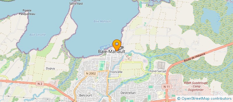 localisation de l'entreprise ASS ALYANS DEMIL  BAIE MAHAULT