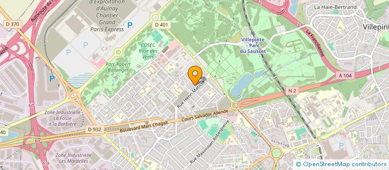 localisation de l'entreprise ASS AM DES LOC DE LA PLACE JUPITER à AULNAY-SOUS-BOIS