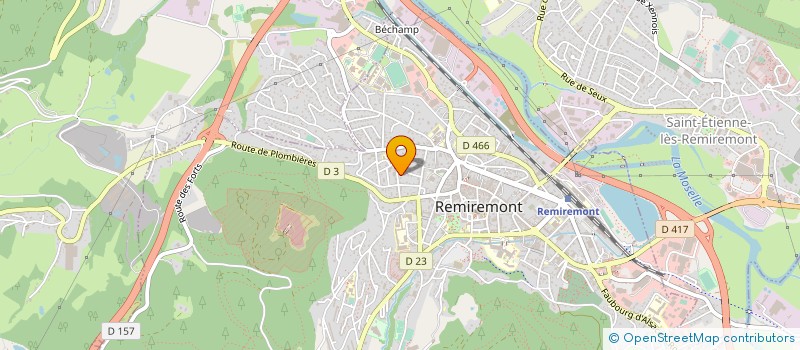 localisation de l'entreprise ASS AM'STRAM'GRAM à REMIREMONT