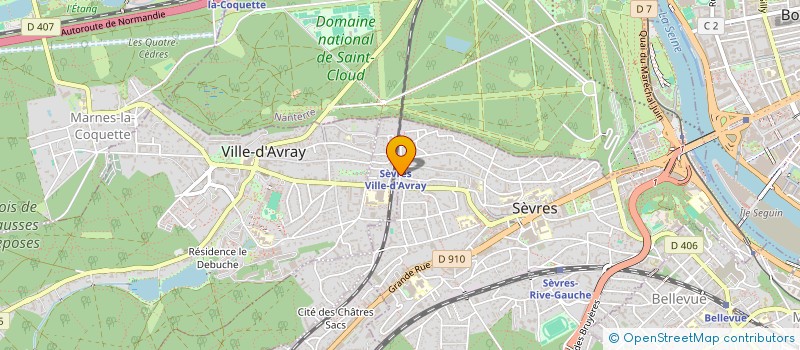 localisation de l'entreprise ASS AMDES AMICALE E DESBONNET à SEVRES