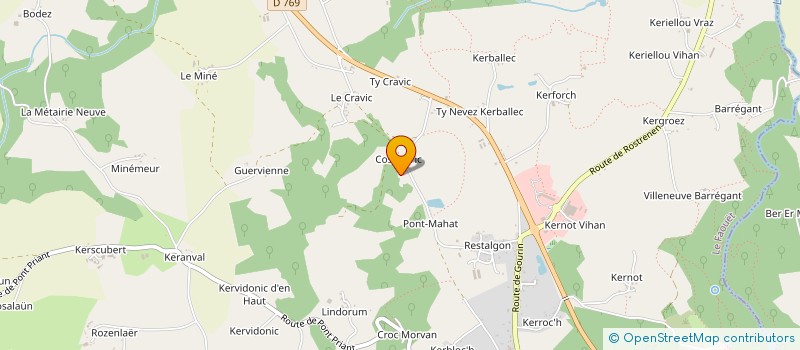 localisation de l'entreprise ASS AMEL METH LUTTE MALADIE DE LA DINDE  LE FAOUET