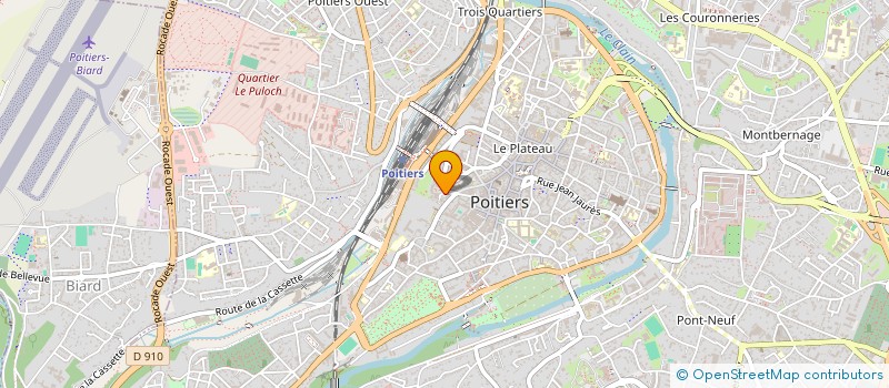 localisation de l'entreprise ASS AMELIORATION DE L'ACCUEIL DU PUBLIC  POITIERS