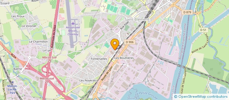 localisation de l'entreprise ASS AMI à MACON