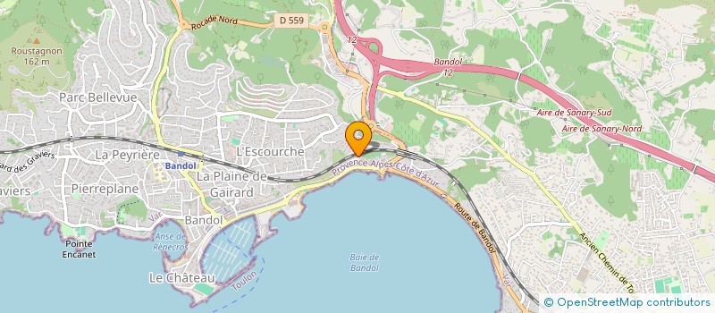 localisation de l'entreprise ASS AMIC DES BOXEURS ET ANC BOX DU VAR à BANDOL