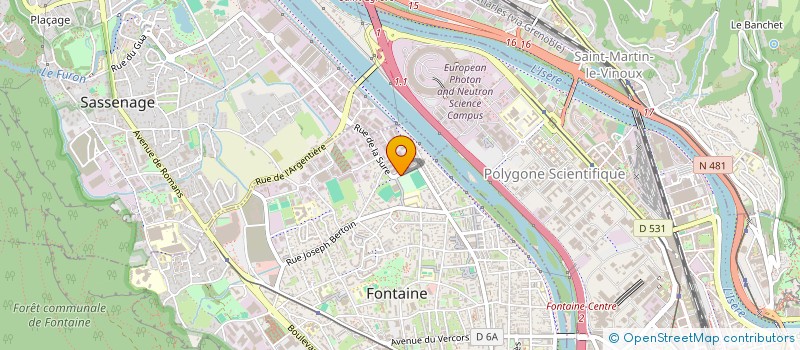 localisation de l'entreprise ASS AMICAL CLUB SEY'TEAM  FONTAINE
